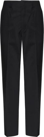 Fendi Broeken, Heren, Blauw, S, Blauwe Straight Fit Broek