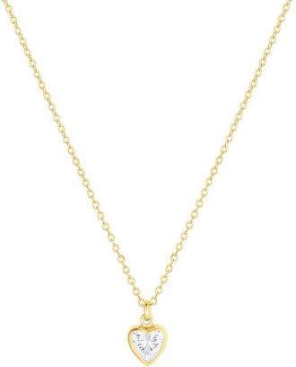 Set & Stones Amy Heart Necklace in Gold at Nordstrom, Size 18