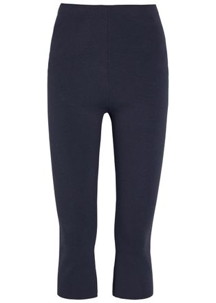 Faithfull The Brand Leandra Fine-knit Capri Pants - Navy - S (UK8-10 / S)