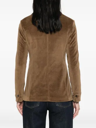 Circolo 1901 Velvet-Effect Blazer - Brown