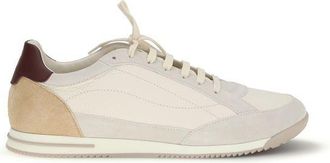 Brunello Cucinelli Beige Calf Leather Bos Taurus Mens Sneakers