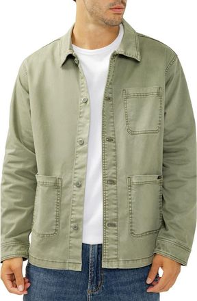 Silver Jeans Co Cotton Twill Chore Jacket in Palm Green at Nordstrom, Size Medium