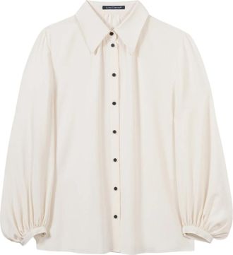 Luisa Cerano Stijlvolle Blouse - Dames - Overhemden - Wit - L - Katoen - Overhemden