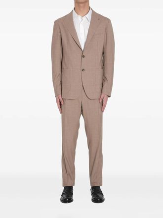 Tagliatore single-breasted suit - men - Virgin Wool/Silk - 52 - Neutrals