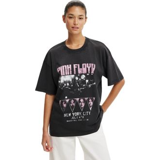 Cotton On The Lcn Music Boxy Graphic Tee in Pink Floyd Ny City Washed at Nordstrom, Size X-Large