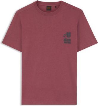 BOSS Cotton-jersey T-shirt with graphic print
