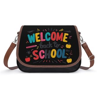 Generic Welcome Back to School1 Fashion Womens Crossbody Bags Novelty Handbag Shoulder Bag Purse
