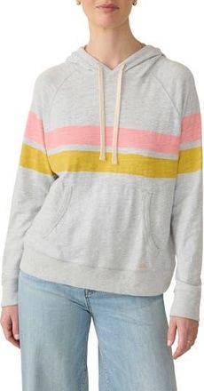 Faherty Sunwashed Stripe Slub Organic Cotton Hoodie in Golden Sunset Stripe at Nordstrom Rack, Size X-Small
