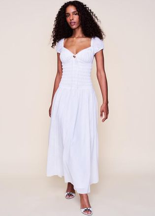 Guizio Formentera Maxi Dress in White at Nordstrom, Size Xx-Small