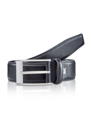 Lerros Lederg&uuml;rtel LERROS LERROS Citybelt *Shade*, Herren, Gr. 90, blau (navy), Materialmix, G&uuml;rtel Lederg&uuml;rtel