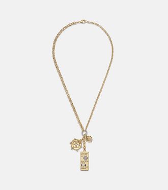 Foundrae Promise 18kt gold pendant necklace with diamonds