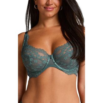 Hunkem&ouml;ller Daisy Non-Padded Underwired Bra in Blue at Nordstrom, Size 34Ddd