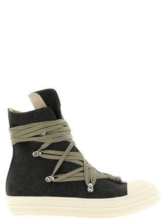 Rick Owens Black Megalace Sneakers