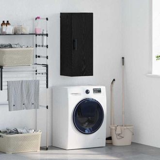 vidaXL vidaXL Pensile Rovere Nero 34,5 x 34 x 90 cm Legno multistrato