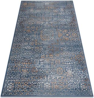 RugsX Rugsx - Carpet Wool nain Ornament, vintage 7708/51611 blue / orange blue 240x340 cm