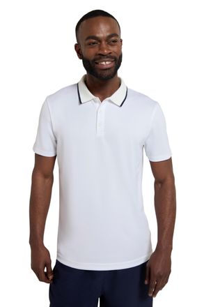Mountain Warehouse Tournament IsoCool Mens Polo White 3XL