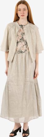 Alessia Santi Kimono in lino salvia