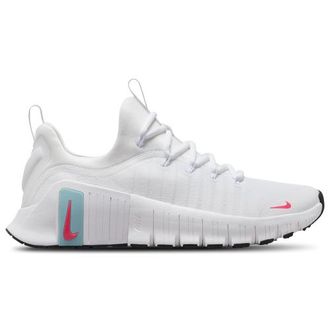 Nike Womens Metcon 6 - Running Shoes White/Hot Punch/Denim Turquoise Size 10.0