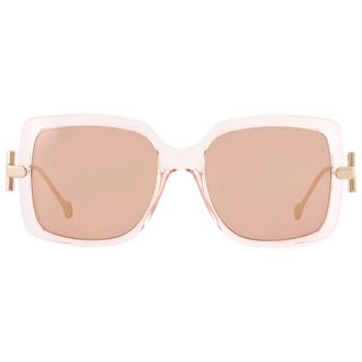 Ferragamo Salvatore Ferragamo Brown Square Ladies Sunglasses SF913S 290 55