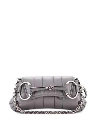 Gucci Horsebit Chain Vertical Quilted Leather Small shoulder bag - Grigio