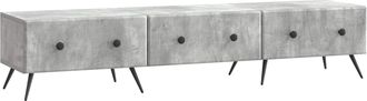vidaXL Mueble De Tv Con Caj&oacute;n Gris Hormig&oacute;n 147 X 34,5 X 30 Cm Vidaxl