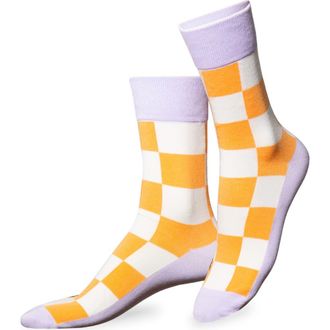 doiy Fanzy 3D Crew Socks in Multicolor Orange at Nordstrom