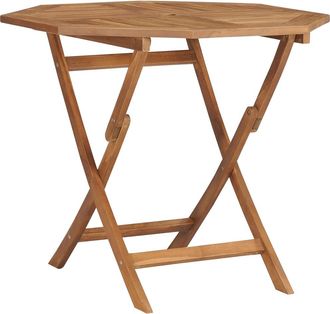 vidaXL Mesa De Jard&iacute;n Plegable Madera De Teca Maciza 85x85x76 Cm Vidaxl
