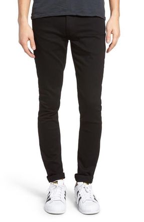 Paige Transcend - Croft Skinny Fit Jeans in Black Shadow at Nordstrom, Size 28