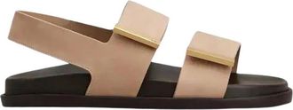 Tod's Footbed Gomma 68K - Dames - Sandalen - Beige - 37 EU - Leer - Schoenen