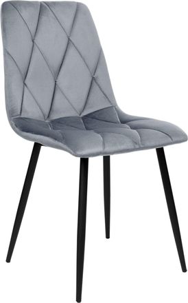 OEM Silla Madison Velvet Tapizada En Terciopelo Color Grafito