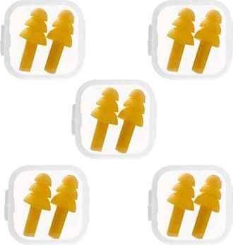 OEM 5 Pares De Tapones Para Los O&iacute;dos De Silicona Reutilizables Para Dormir, Nadar Y Reducir El Ruido
