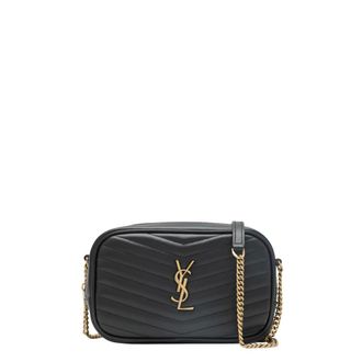Saint Laurent Cross Body Bags, female, Black, Size: ONE SIZE Mini Lou Camera Bag