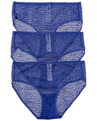 OnGossamer Dkny 3Pk Modern Lace Hipster