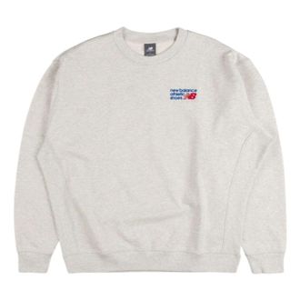 New Balance Athletics Premium Sweatshirt Asia Sizing Ash Heather MT41547-AHH