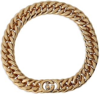Gucci interlocking-chain G-motif necklace - Goud