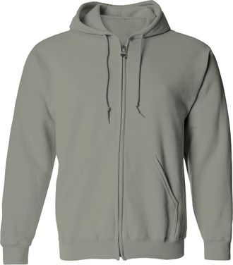 Generic Mens Hoodies Zip Up Long Sleeve - Fleece Hooded Sweatshirt for Men with Pockets - Dark Heather - Medium