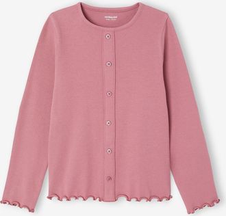Vertbaudet M&auml;dchen Langarmshirt aus Rippjersey malve