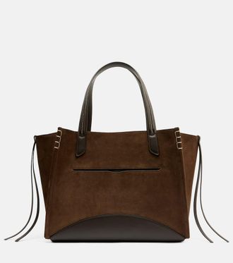 J.W.Anderson Loafer Cabas Large suede tote bag