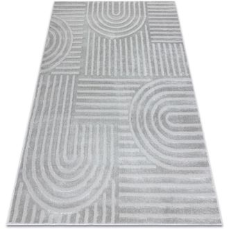 RugsX Alfombra Balance 1918 Gris - Geom&eacute;trico, Estructural, Glamour Grey 140x190 Cm