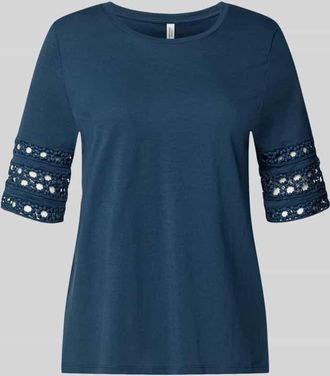 Vero Moda Regular Fit T-Shirt aus reiner Baumwolle Modell IVACY in Rauchblau, Gr&ouml;&szlig;e XL