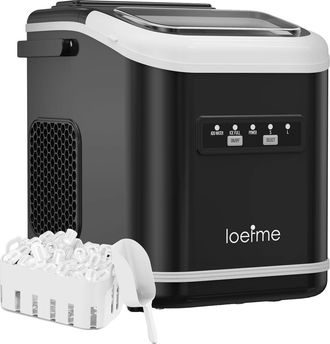 OEM M&aacute;quina De Hielo, Autolimpiante, Producci&oacute;n R&aacute;pida De Hielo, Negro Mate