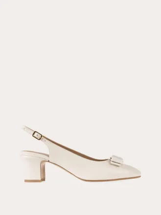 Ferragamo Women Vara bow slingback pump White Size 10.5