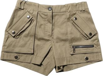 Dolce & Gabbana Hot Pants - Dames - Bermuda - Groen - S - Katoen - Korte Broeken