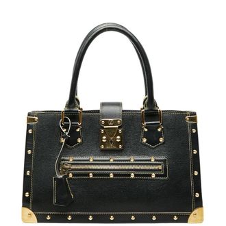 Louis Vuitton Black Gold Leather Tote Bag (Pre-Owned)