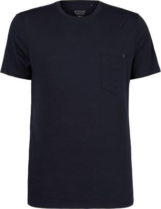 Stoic Merino155 LaholmSt. Pocket T-Shirt Merinoshirt f&uuml;r Herren | blau