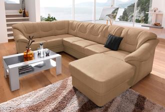 Sit&more Wohnlandschaft »Savona U-Form, B: 320 cm« optional Bettfunktion, Federkern