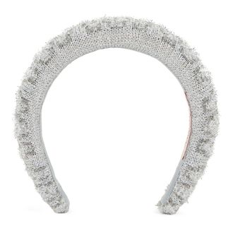 Valentino Garavani Silver Knitted Headband