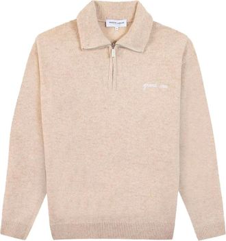 Maison Labiche Maglione Delepine con mezza zip - Toni neutri