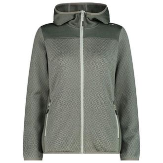 F.lli Campagnolo Jacquard Knit Jacket Fix Hood Fleecejacke f&uuml;r Damen | grau