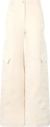 Roberto Cavalli Pantaloni con motivo zebra - - Trousers - Donna - Beige - M